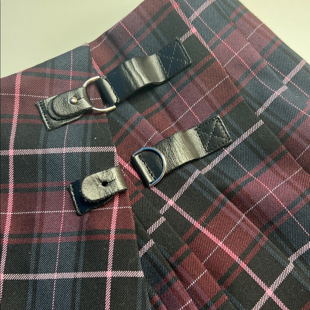 Maje mini skirt pleated flared preppy tartan Wool dark Academia traditional - Picture 7 of 13